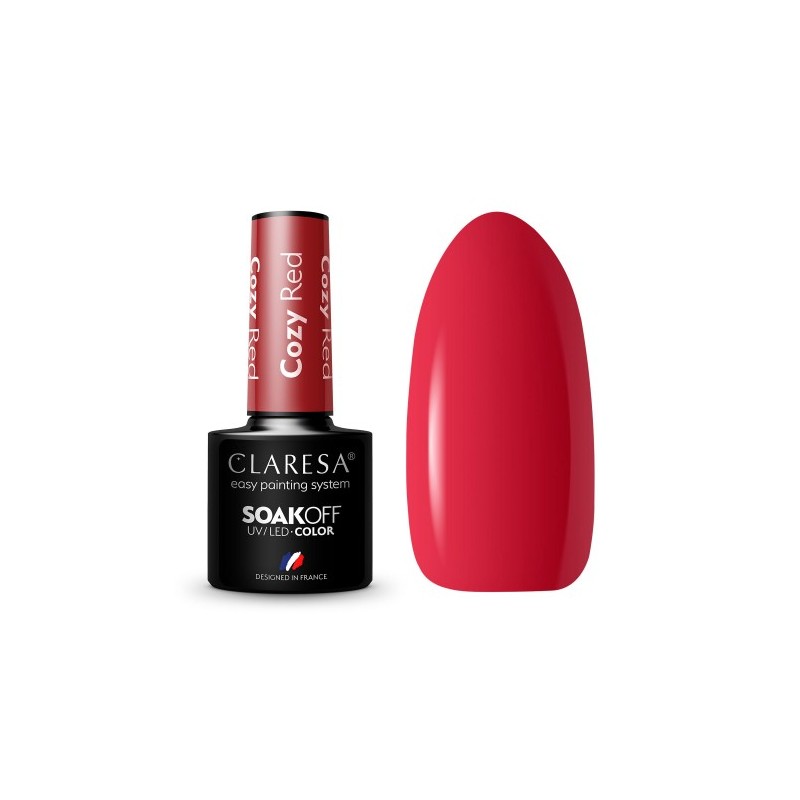 Claresa Lakier hybrydowy COZY RED -5g