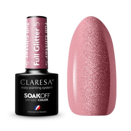Claresa Lakier hybrydowy FULL GLITTER 5 -5g