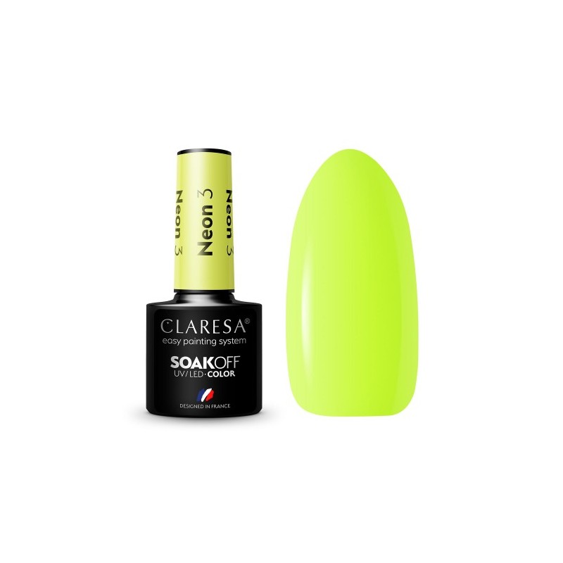 Claresa lakier hybrydowy Neon 3  5 g