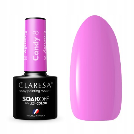 CLARESA LAKIER HYBRYDOWY CANDY 8 -5G