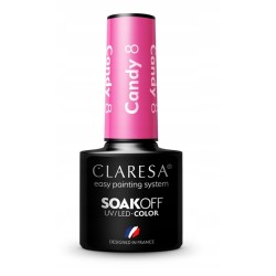 CLARESA LAKIER HYBRYDOWY CANDY 8  -5G