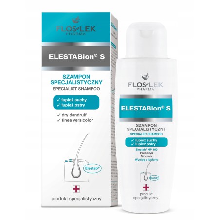 ELESTABion S - Szampon dermatologiczny, łupież suchy i pstry