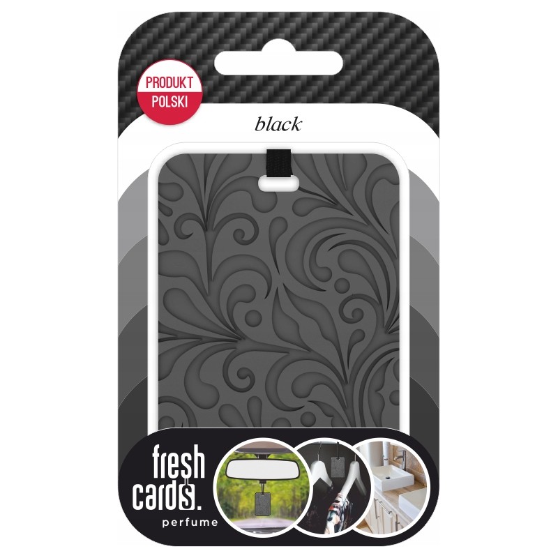 Fresh Cards -zapach do auta, szafy, domu - BLACK