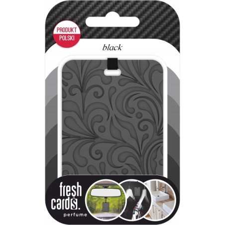 Fresh Cards -zapach do auta, szafy, domu - BLACK