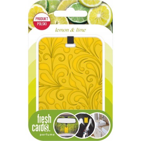 Fresh Cards -zapach do auta, domu Lemon & Lime