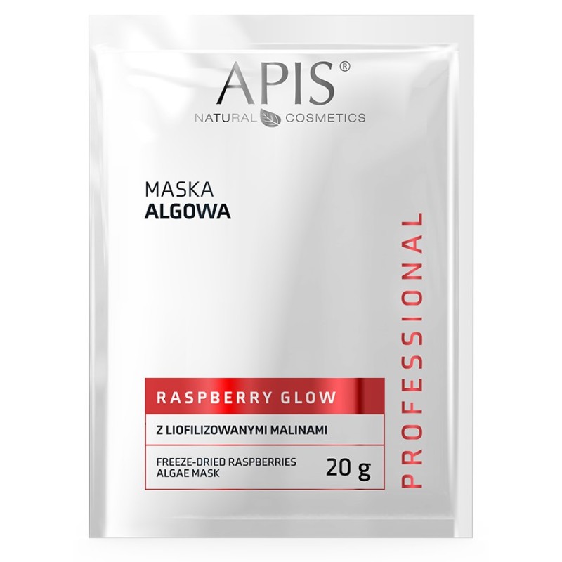 Apis Raspberry Glow, Maska algowa z liofilizowanymi malinami 20 g