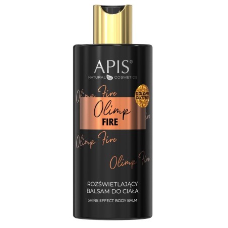 AB Apis OLIMP FIRE Rozświetlający balsam do ciała z drobinkami 300ml