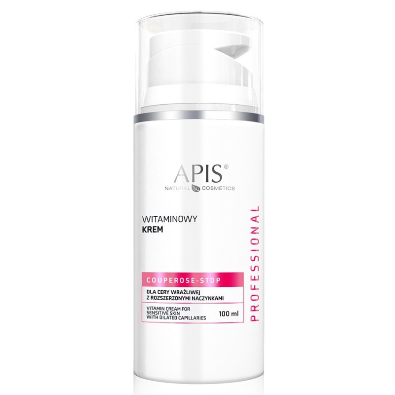 Apis Couperose-Stop, Witaminowy krem dla cery wrażliwej z rozszerzonymi naczynkami 100ml / 0103