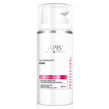 Apis Couperose-Stop, Witaminowy krem dla cery wrażliwej z rozszerzonymi naczynkami 100ml / 0103